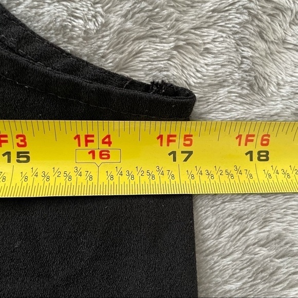 Cotton On Black Sleeveless Tank Blouse Zip Back XS - Picture 4 of 5